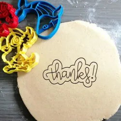 Thanks cookie cutter + outline