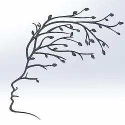 tree face wall decor