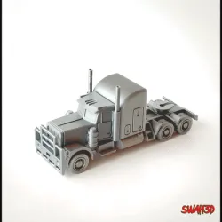 Truck Peterbilt semi-trailer tractor