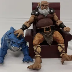 TV and Chair for Neca Gargoyles Hudson