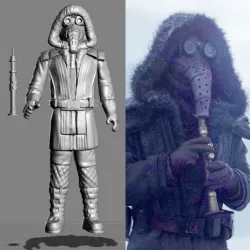 VINTAGE STAR WARS KENNER-STYLE KUBAZ FERRYMAN ACTION FIGURE
