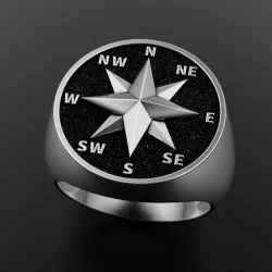 Wind rose ring compass 3
