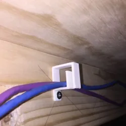 wire management bracket - small, simple, fast - model railroad