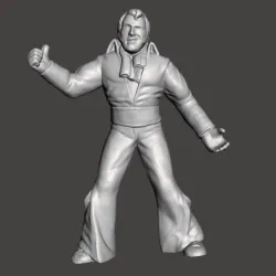 WWE WWF LJN Style Honky Tonk Man Figure