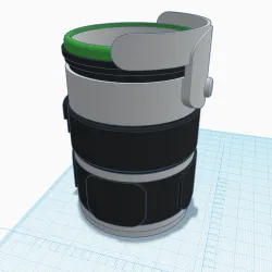 Yoda Can Light-Saber Themed Koozie for 12 oz