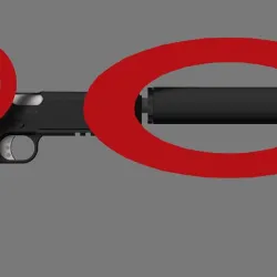 1911 Tactical accessories [suppressor, extended mag, threaded barrel, rmr optic] (READ DESCRIPTION)