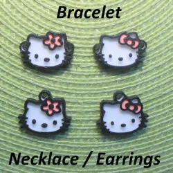 4 Hello Kitty Necklaces, Bracelets, Earrings, Jewelry