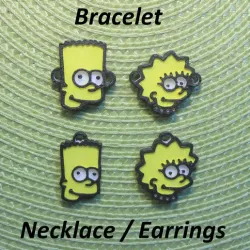 4 Simpson #1 Necklaces, Bracelets, Earrings, Jewelry