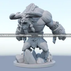 alistar 3D print model League of Legends