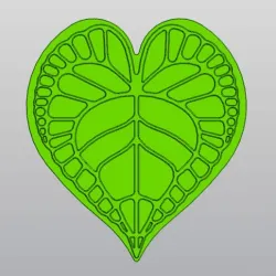 Anthurium leaf Cup coaster