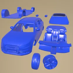 Audi A6 Avant 2012 Printable Car In Separate Parts