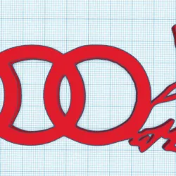 Audi logo with pelican/bird