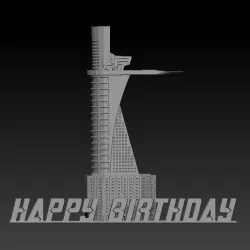 Avengers tower caketop
