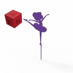 ballet dancer cake topper