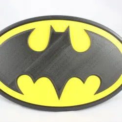 Batman Logo wall plate (hidden box)