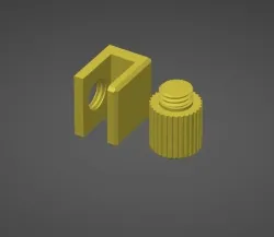 Bed fastening screw