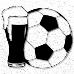 Beer Soccer Game Day Wall Art Soccer Football Wall Decor Sports 2d