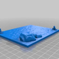 Blank snow bases for wargaming (Kings of War)