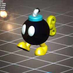 Bob omb and Carapace Mario fanart
