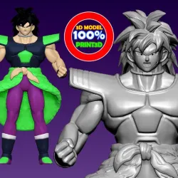 Broly part1  - dragonball - 3D print model
