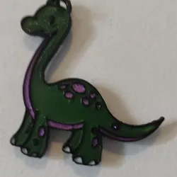Brontosaurus Keychain