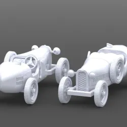 Bugatti type 35 toy car