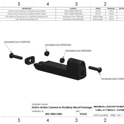 C0005 GoPro-Action Camera to Picatinny Mount Package