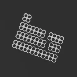 Cable combs closed / combs / cable combs / cable organizers closed