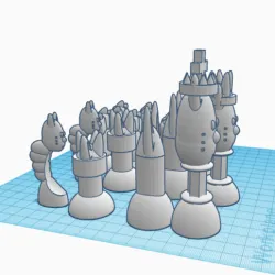 Cat Chess Pieces