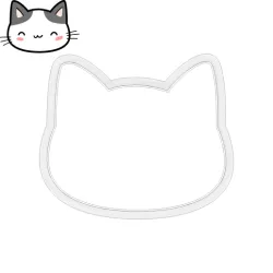 Cat shaped cookie cutter