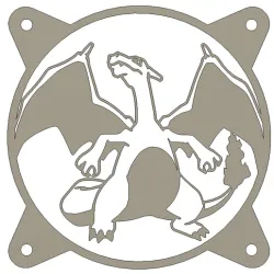 Charizard 120mm fan cover