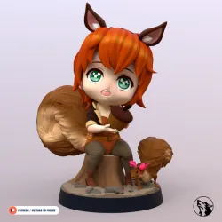 chibi squirrel girl