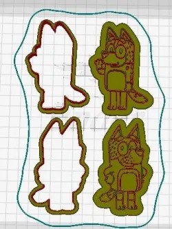 chilli and bandit- cutter and marker