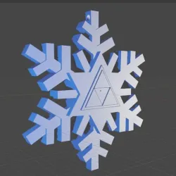 Christmas Flake The Legend of Zelda triforce