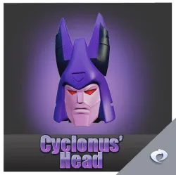 Cyclonus Head (Inc 4 Faces)