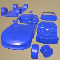Dodge Viper GTS 1998 printable Car In Separate Parts