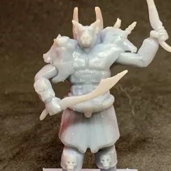 Dragonborn Fighter with scimitars