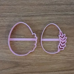 Easter egg with flower seal