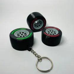 F1 Tire Keychain