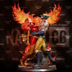 Fan Art - Wolverine and Jean - Phoenix Sacrifice