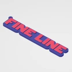 Fine Line Harry Style Keychain