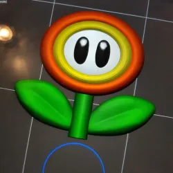 Fleur de feu Mario fanart
