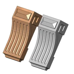 Fluted Greek key sides antique corbel bracket 3D print model