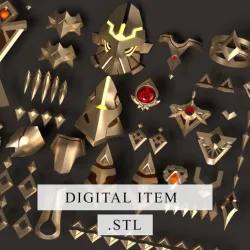 GENSHIN IMPACT - Dehya Pack [ 3D FILE .STL ]
