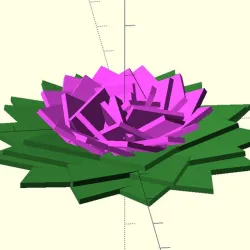 Geometric Fibonacci Flower Generator