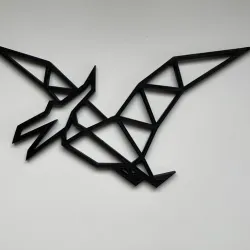 Geometric Pterodactyl Wall Art