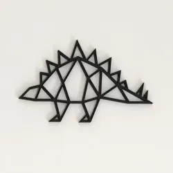 Geometric Stegosaurus Wall Art