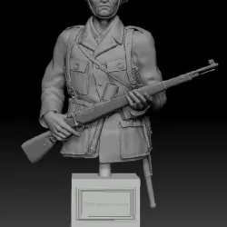 German Infantry Bust
