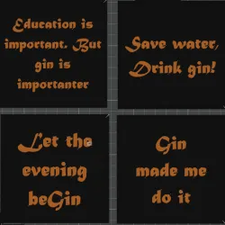 Gin coaster - Multicolor