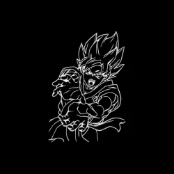 Goku dragon ball super wall art